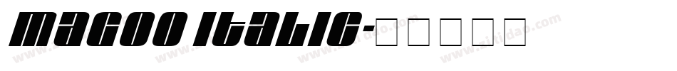 Magoo Italic字体转换